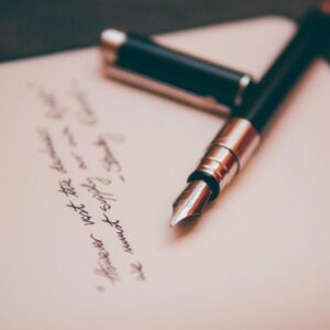 pen on paper
